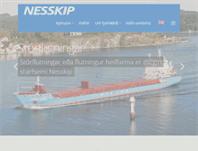 Tablet Screenshot of nesskip.is